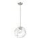 Z-Lite Chloe 1 Light Pendant, Brushed Nickel & Clear 490P10-BN - alternate 3